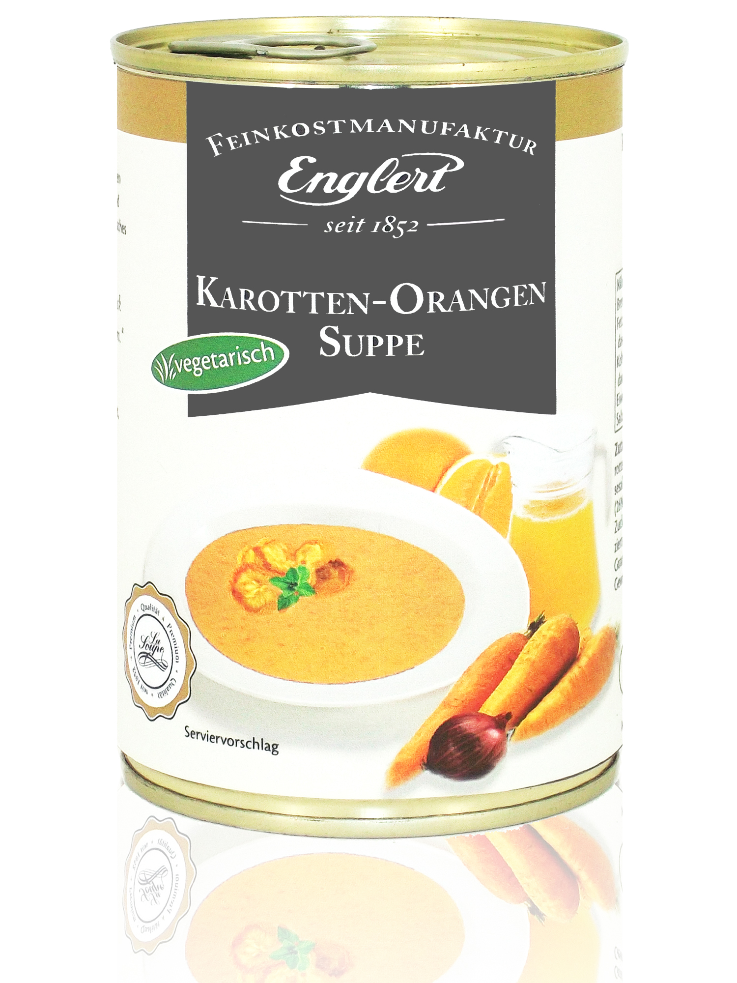 Beste und hochwertige Feinkost | Karotten-Orangen Suppe von Englert