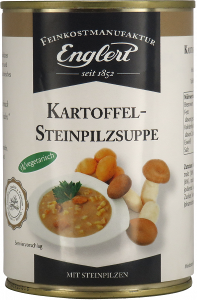 Beste und hochwertige Feinkost | Kartoffel-Steinpilzsuppe von Englert